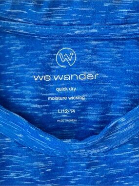 We Wander Kids' Quick-Dry Moisture-Wicking Top - Blue